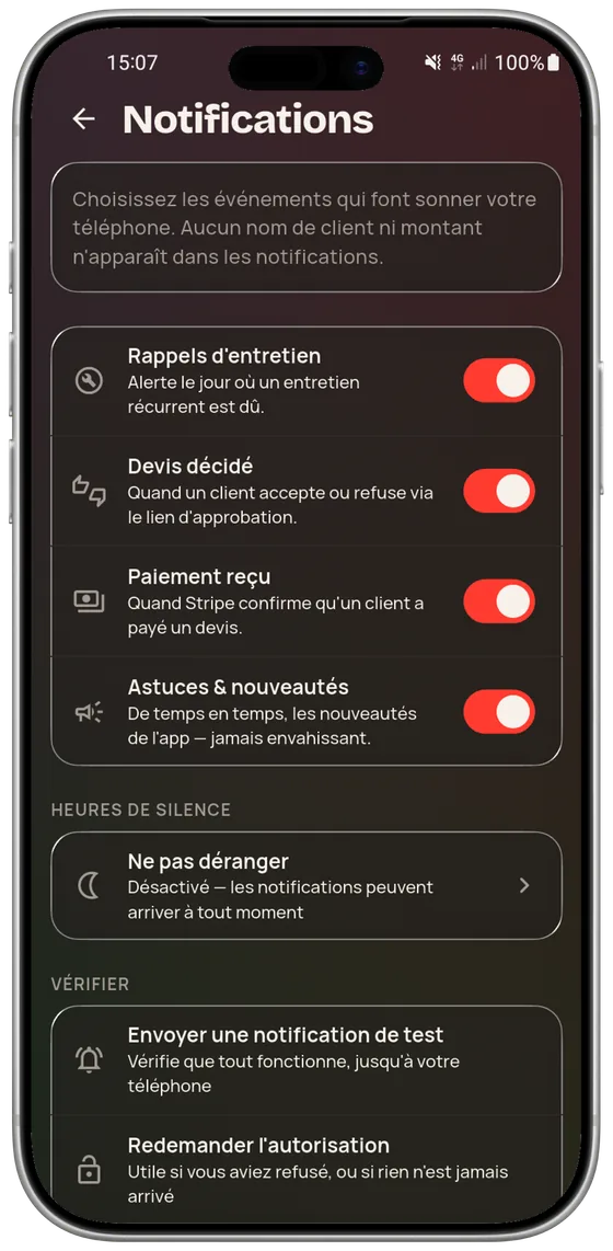 Ce qui a le droit de sonner — Pro Speak Artisan