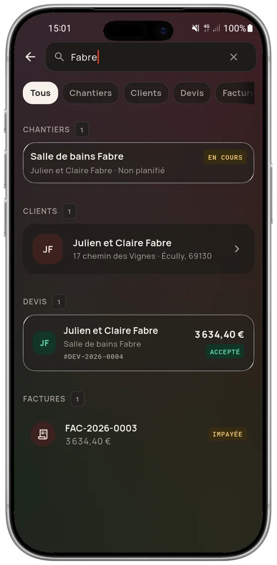 Une recherche, tout le dossier — Pro Speak Artisan